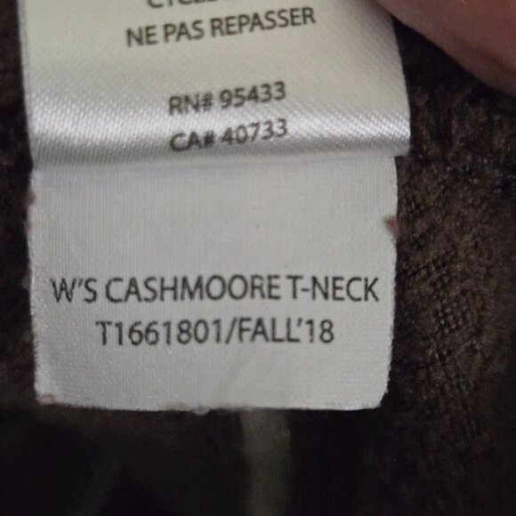 Toad&Co Cashmoore T Neck Pullover Brown Velour Striped Kangaroo Pocket Size XL - Picture 7 of 7